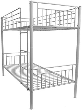 Montreal White Metal Bunk Bed
