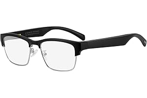 Luckxing Gafas Inteligentes inalámbricas para Hombres y Mujeres - Sol Audio con Lentes Anti-Azules o polarizadas - Sonido Envolvente Altavoz Oreja Abierta y Llamadas Manos Libres