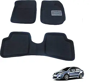 KOZDIKO TPE Car 3D Mats Foot mat Black Color for Maruti Suzuki SX4.