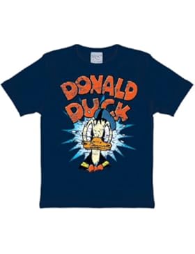 Disney - Donald Duck Logoshirt Kinder T-Shirt Navy, 92/98