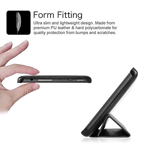 Amazon Fire 7 Hülle Ultra dünn PU Leder Schutzhülle Tasche mit Ständer Funktion für Amazon Fire 7 2015 (5. Generation – 2015 Modell) - 8