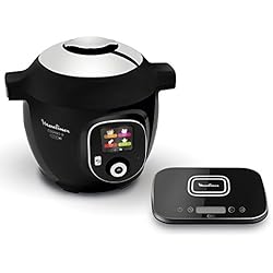 Moulinex CE856800 Multicuiseur Connecté avec Balance Cookeo + Connect Grameez 6L 150 recettes préprogrammées Noir