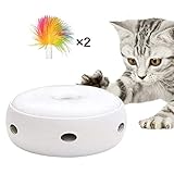 Ayuda a mantener a tu gato físicamente en forma El juego enfocado e interactivo puede ayudar a reducir los problemas de comportamiento que surgen cuando su gato se aburre o no se lo estimula. Ayuda a mantener a tu gato ágil, físicamente en forma y mentalmente simulado.