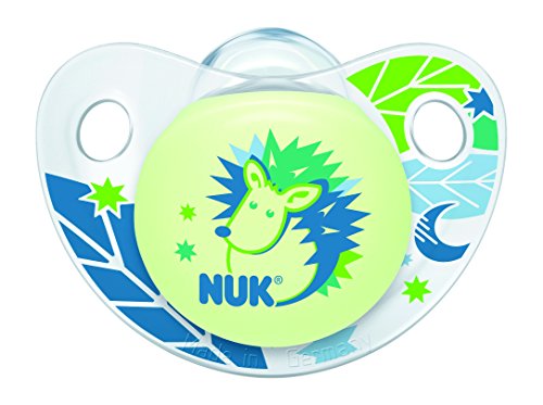 NUK 710352 1x Silicone Dummy Size 2 (6-18 Months) Phosphorescent