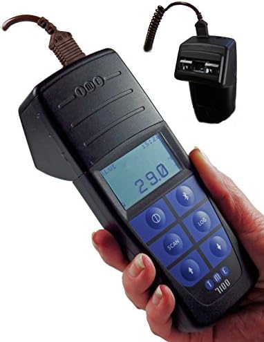 TME MM7100 New Generation ThermoBarScan Thermometer, Barcode Reader, Professional Range, Black