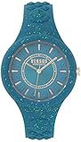 Versus by Versace Damen Analog Quarz Uhr mit Silikon Armband VSPOQ1817