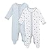 J By Jasper Conran Kids Pack Of Two Babies Pale Blue Sleepsuits 0-3 Months