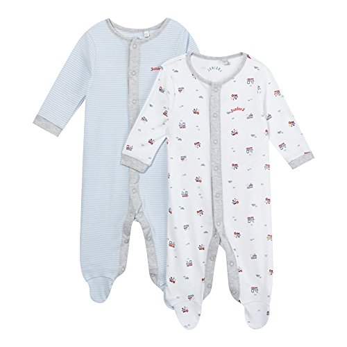 J By Jasper Conran Kids Pack Of Two Babies Pale Blue Sleepsuits 0-3 Months