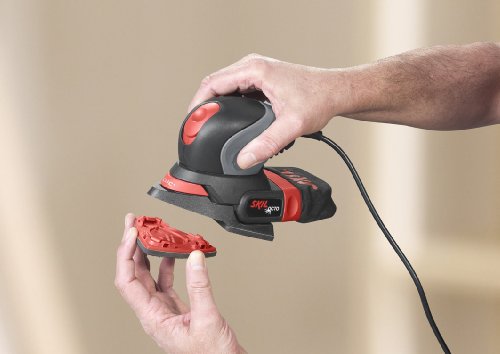 Skil Multischleifer 7207 AA (100W, 100×150 mm, ‘Clic’ Drehbare Delta-Spitze, Staubfilterbox, +3 tlg. Schleifpapierset) - 4