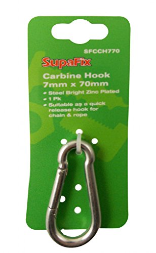 Preisvergleich Produktbild SupaFix Karabiner Haken 7 x 70 mm
