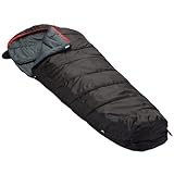 schlafsack schwarz weiß Temperaturbereich bis -10°C skandika Erwachsene Schlafsack Alaska (RV Rechts), Schwarz, M, 16106_R