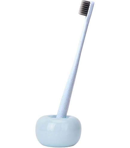 Portaspazzolini In Cemento Design Industriale - Set Di 2 Grigio E Bianco