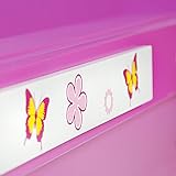 Kinderbett Mädchenbett Autobett Butterfly Bett 90×200 Kinderzimmer inkl. Lattenrost Jugendbett - 7