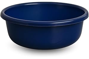 PARENCE.- Lavabo Redondo 6L – Bandeja de Lavado de plástico Duradero 32 cm | Lavabo Multiusos para vajilla, lavandería, Cocina o jardín | Hecho en Europa