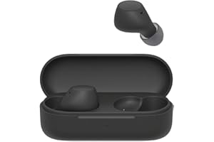Sony TWS Słuchawki Douszne IPX4-C510, Małe, Lekkie, Bluetooth, Multipoint Connection, Ambient Sound, IPX4, Spotify Tap, Szybkie Ładowanie, Bateria 22 Godz., iOS i Android, Czarne