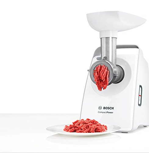 Bosch MFW3520W Fleischwolf CompactPower, 500 W, Größe 5, Scheiben 4/8, weiß - 5