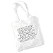 Produktbild 100% Baumwolltasche - METALLICA - (Black Album) - Noir Paranoiac - Weiß 42 x 38 cm Tragetasche Musik Song Lyrisch Album Kunstdruck Plakat Wiederverwendbare Tote Strand Festival Einkaufend Tasche für Leben Geschenk von Lissome Art Studio - Cotton Music Lyrics Poster Art Tote Bag