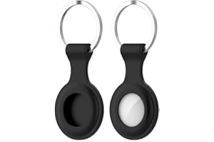 PENCILUPNOSE WWW.PENCILUPNOSE.COM AirTag Keyring Case Holder Compatible with Apple Airtag 2021 Silicone Airtags Case