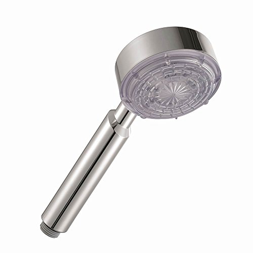 Cabezal de ducha LED, 7 colores de luz LED alimentado por agua corriente, acabado cromado con 3 años de garantía de Honwally.