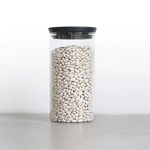 Brabantia 298264 Glasbehälter 1,1 L, dunkel grau - 2