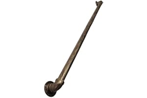 RTY-SC Industriale Corrimano for scale | Metallo in ferro battuto ringhiera delle scale Interni ed Esterni |Scala ringhierw Kit con staffe da parete | Braccioli Guardrail for disabili, anziani - Ottone