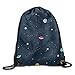 Produktbild HLKPE s Blue Planet Drawstring Bags Portable Backpack Pocket Bag Travel Sport Gym Bag Yoga Runner Daypack