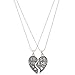The Luxor Silver Plated Heart Pendant Necklace For Men & Women RS.199.00