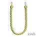 Produktbild 2 große Seil Raffhalter – Pro Paar – hb552 Monte Carlo Stoff Kabel Raffhaltern 82 cm Lime Chartreuse