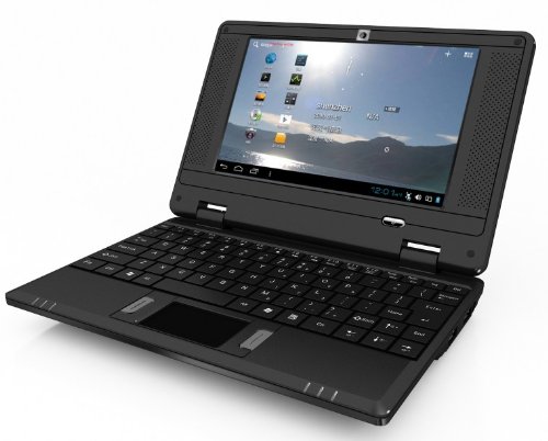 Afunta 7-Inch Android 4 0 Mini Laptop Netbook VIA8850 1 2GHz Processor 1GB RAM 4GB HDD HDMI Output Camera WiFi  Black 