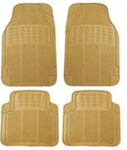 RONISH Beige Rubber Car Floor Mat for Zen Estilo