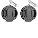 Price comparison product image Eggsnow Lens Cap(2- Pack) 55mm Center Pinch Front Camera Lens Cover for Canon Nikon Sony Cameras