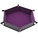 Produktbild Yardwe Dice Rolling Tray Dice Holder für Dungeons und Dragons RPG Dice Gaming DD und andere Tischspiele (Lila)