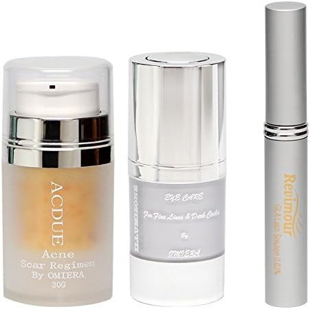 Omiera Illumizone Anti Ageing Dark Circles, Pigmentation, Spots, Blackheads, Crows feet, Wrinkles,Acne Scars Treatment Cream, and Eyelash Growth Serum Kit