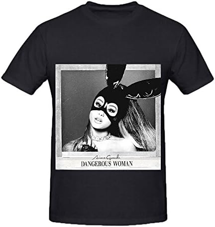 Ariana Grande Dangerous Woman Rock Mens Crew Neck Printed T Shirts Medium