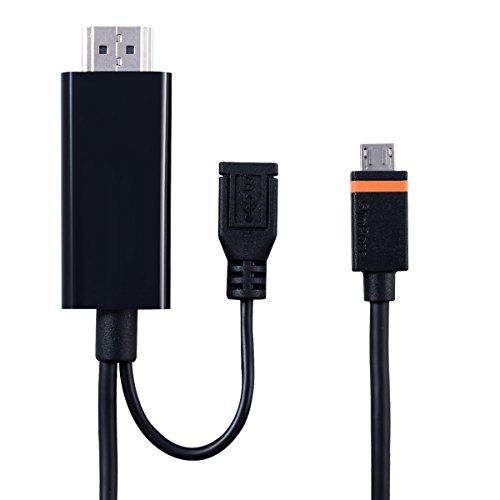 kwmobile SlimPort zu HDMI Kabel für slimport-fähige Smartphones und Tablets – mydp Micro USB zu HDMI von Handy/Tablet auf TV - 4