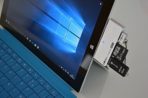 USB Hub 3.0 und Card Reader für Microsoft Surface Pro 4, Pro 3, Pro 2, Pro, Surface 3 und Surface 2. - 4