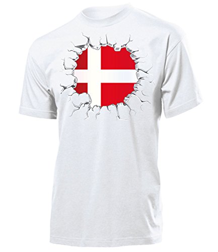 FUSSBALL – FANARTIKEL – Dänemark 5691 Herren T-Shirt (H) Gr. M