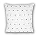 Amilian® Handcrafted Decorative Star Print White 100% Cotton Premium Quality Durable Throw Cushion Cover Pillowcase Only 80 cm x 80 cm