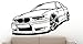Produktbild Wandtattoo BMW 325i E36 Größe M