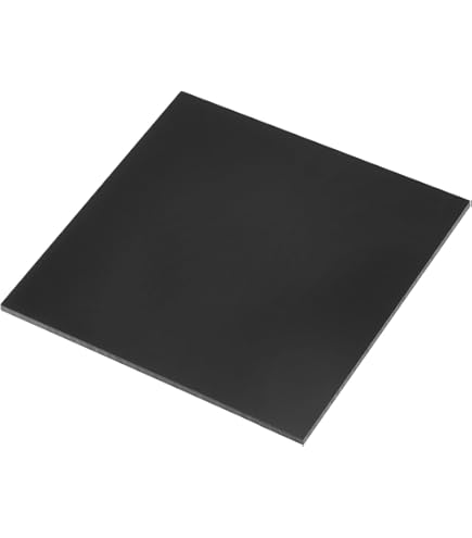 Foglio Di Plastica RS PRO In Polietilene Ad Alta Densà, Nero, 1