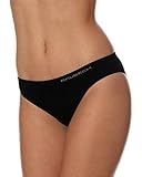 BRUBECK® BI10020A COMFORT COTTON BIKINI SLIP del Señoras | Calzoncillos | Jet Air Tela | Ajuste perfecto | Sin costura | Ropa interior | Deporte | Ropa interior | Algodón / Poliamida | De alta calidad, Größe:S;colour:black