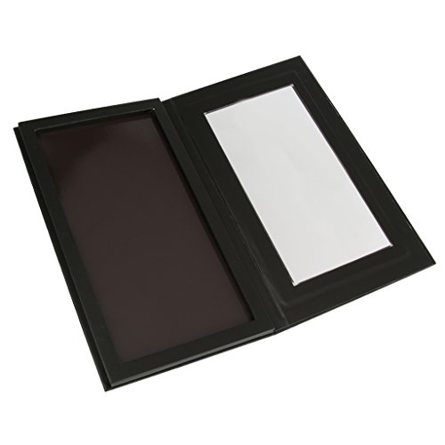 Leer Magnetische Lidschatten-Palette Make-up Kosmetische DIY Palette Matt Schwarz - 8