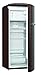 Produktbild Gorenje ORB 153 CH Kühlschrank mit Gefrierfach/A+++ / Höhe 154 cm/Kühlen: 229 L/Gefrieren: 25 L/Dark Chocolate/DynamicCooling-System/LED Beleuchtung/Oldtimer / Retro Collection