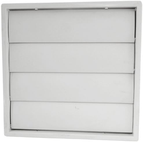 4 X 6" 150MM Extractor Fan Gravity Flappy Grille Grill External Wall Air Vent Ventilation White Plastic