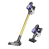 QinLL Aspirateur de bâton sans Fil léger, 2 en 1 aspirateur de Poche portatif Rechargeable sans Sac avec Mini Brosse motorisée pour Poil d'animal de Compagnie de Tapis de Plancher, BB