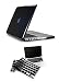Pindia Black Crystal Finish Apple Macbook Pro 13 13.3 " Flip Thin Rugged Armor Hybrid Bumper Hard Case Shell Cover Combo Keyboard RS.574.00