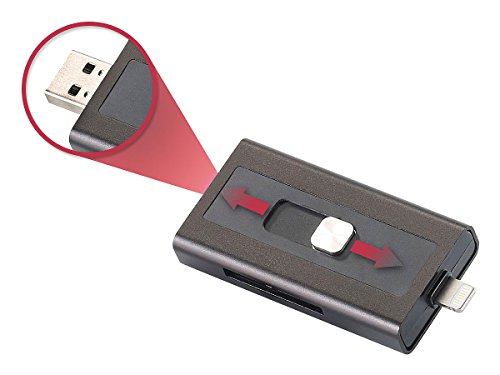 Callstel microSD-Speichererweiterung für iPhone, iPad ,MFi-zertif., bis 128GB - 2