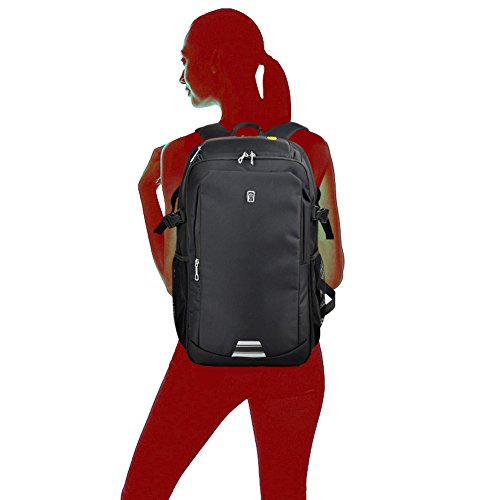 koolerpek Wasserdicht Business Rucksack für Laptop bis zu 43,2 cm schwarz - 2