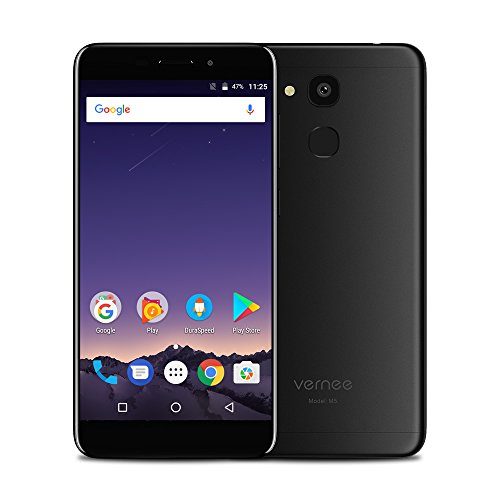 Vernee M5 4G FDD-LTE Smartphone 5.2 Zoll HD, Android 7.0 [4GB RAM+64GB ROM] Octa-Core, 13.0MP + 8.0MP Kamera 3300mAh Akku Fingerabdruckscanner, Band 20 Dual SIM Ohne Vertrag Handy