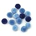 Produktbild Rayher 7614400 Pompons, 15 mm, SB-Btl. 60 Stück, blau sortiert